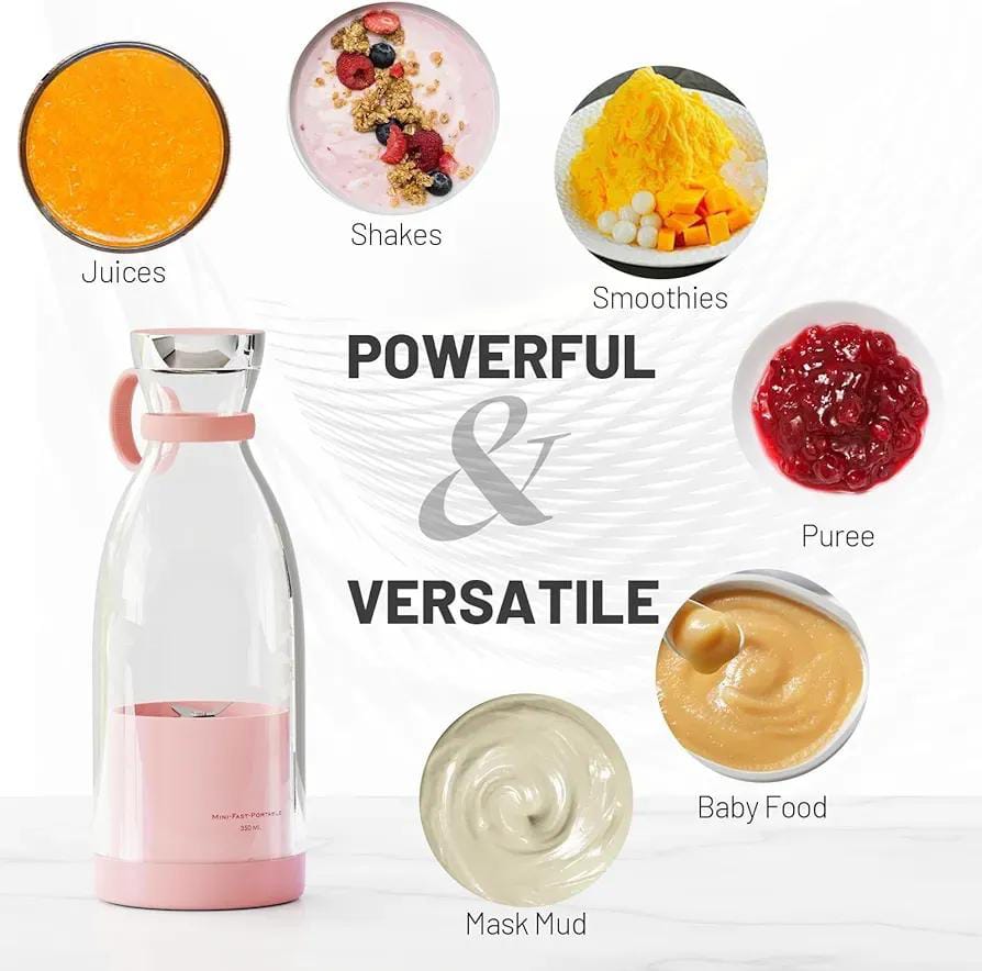 Portable Rechargeable Blender for Smoothies & Fresh Juices