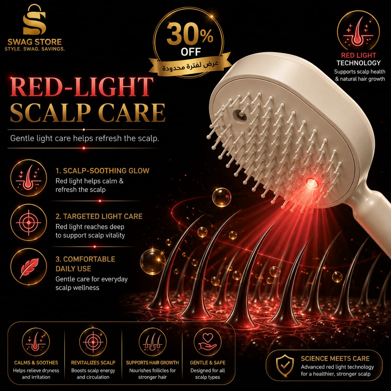 5-IN-1 Steam Brush | Rechargeable Detangling Tool with Oil