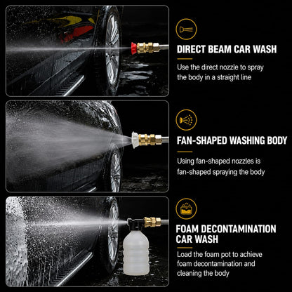 Double Battery High Pressure Car Washer Gun - مسدس غسيل سيارات عالي الضغط يعمل ببطاريتين