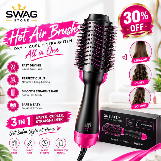 One Step Hot Air Brush (Dryer + Styler)