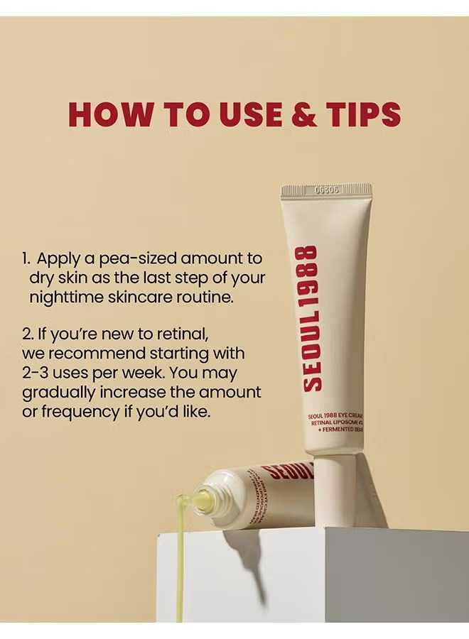 KSECRET SEOUL 1988 Eye Cream: Retinal Liposome 4% + Fermented Bean 30ml